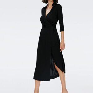 Diane Von Furstenberg Abigail Midi Wrap Dress